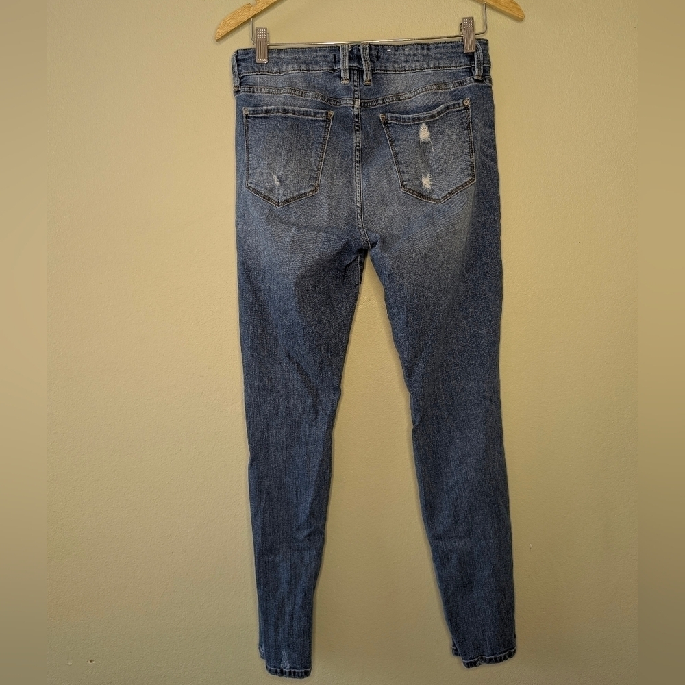 Eunina Distressed Blue Skinny Jeans - Picture 10 of 12